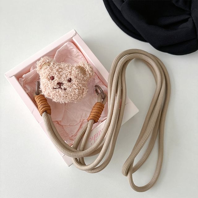 On Lanyard Plush Clip Phone Cartoon