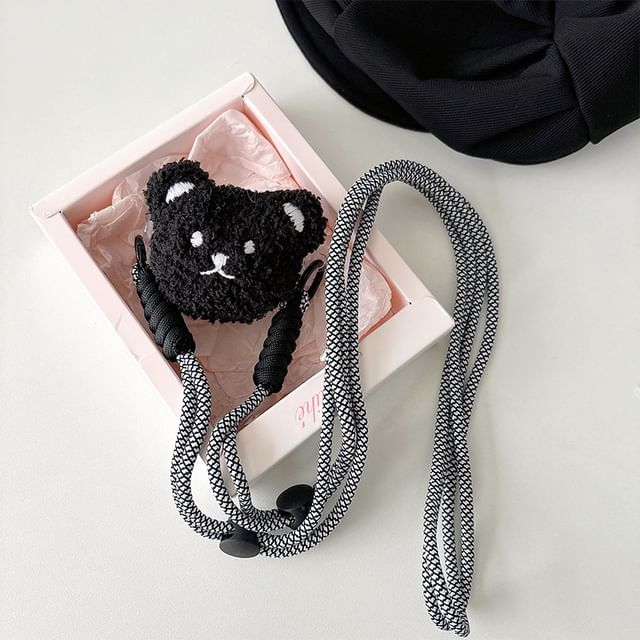 On Lanyard Plush Clip Phone Cartoon