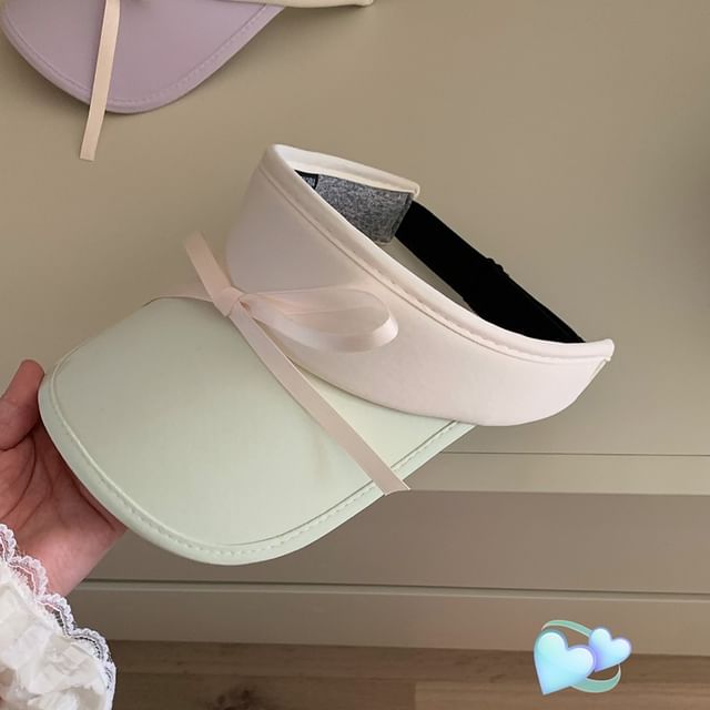 Sun Two Tone Bow Visor