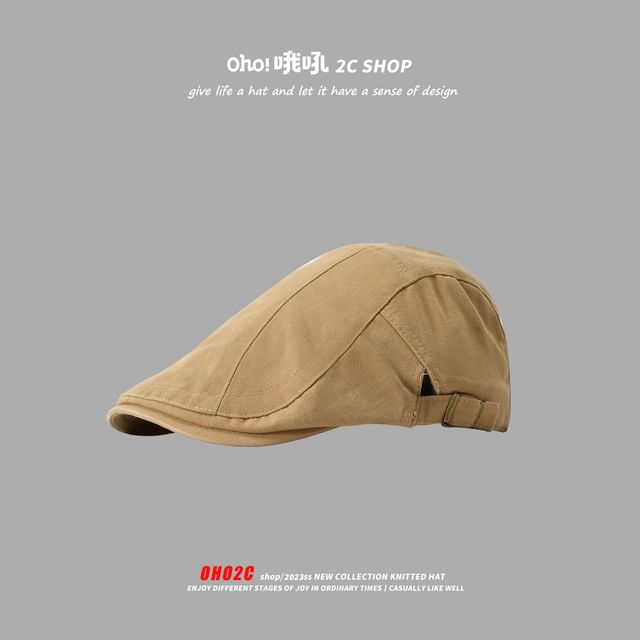 Casquette Newsboy unie