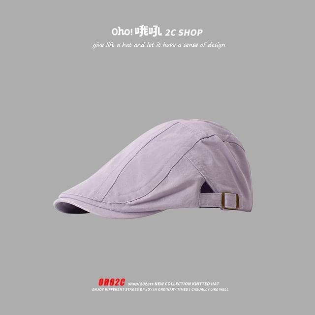 Casquette Newsboy unie