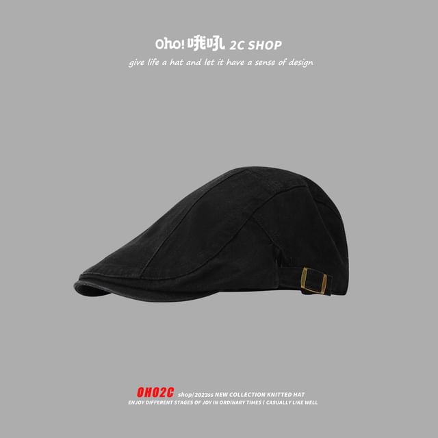 Casquette Newsboy unie
