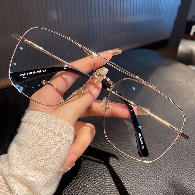 Glasses Blocking Square Light Blue