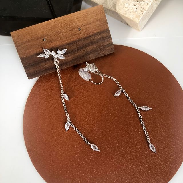 Earring Rhinestone Alloy Dangle