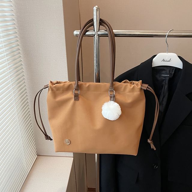 Bag Logo Tote Drawstring Accent