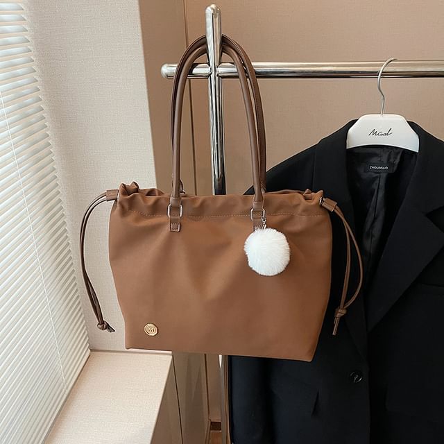 Bag Logo Tote Drawstring Accent