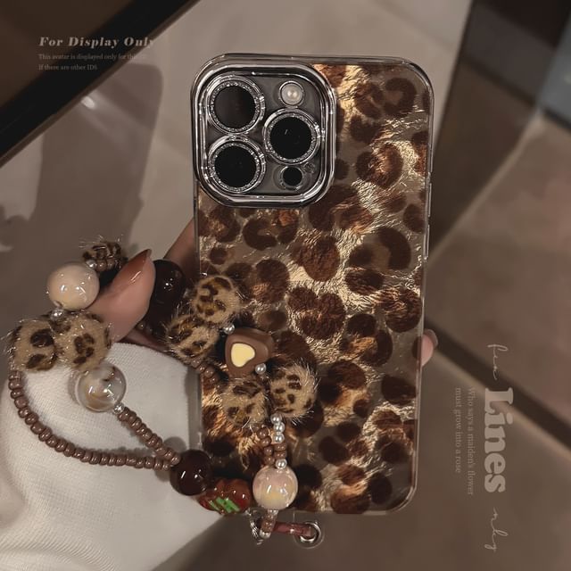 Strap Set Phone Case / Leopard Print