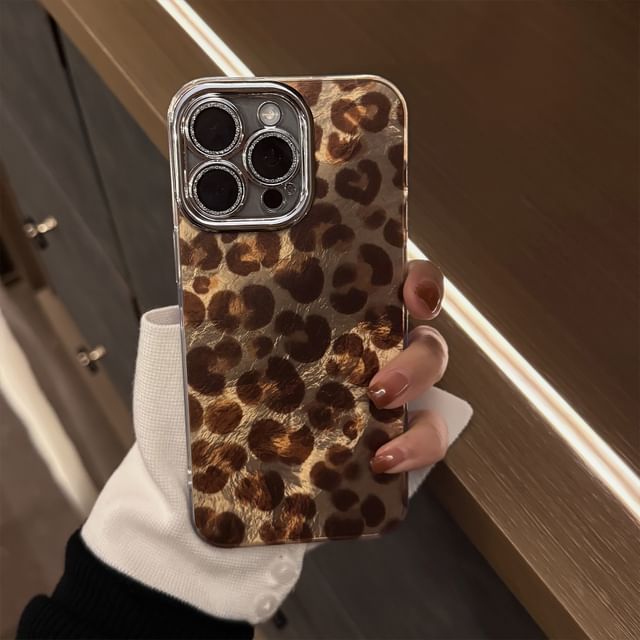 Strap Set Phone Case / Leopard Print