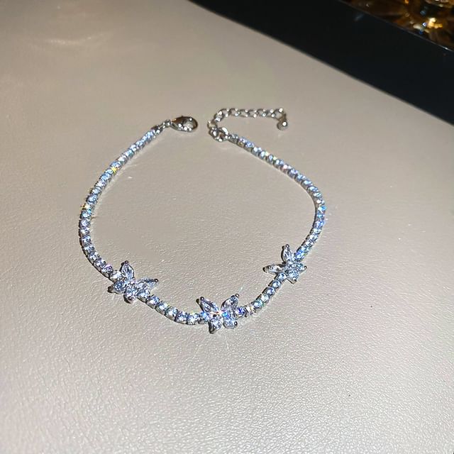 Bracelet Butterfly Rhinestone
