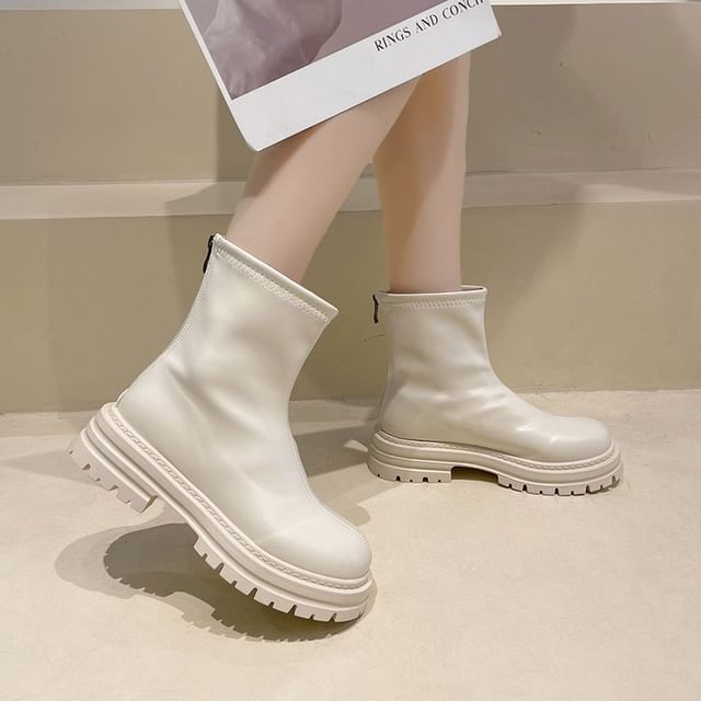 Zip Platform Short Boots