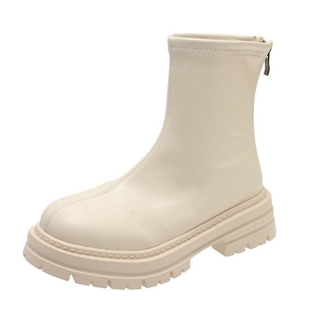 Zip Platform Short Boots