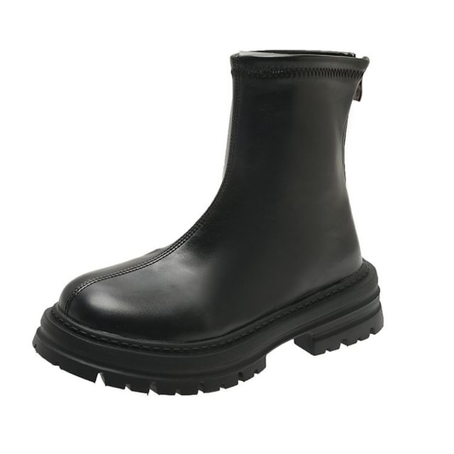 Zip Platform Short Boots