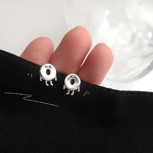 Sterling Cartoon Stud 925 Silver Earring