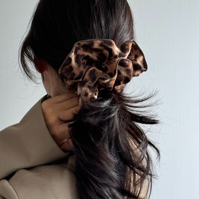 Leopard Scrunchie Print Hair