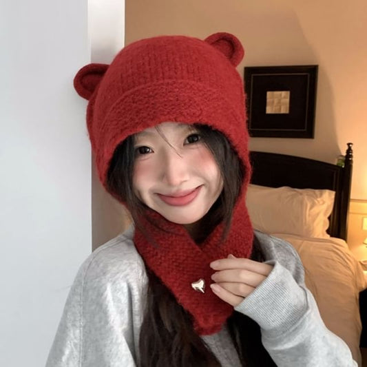 Balaclava Knit Ear Bear