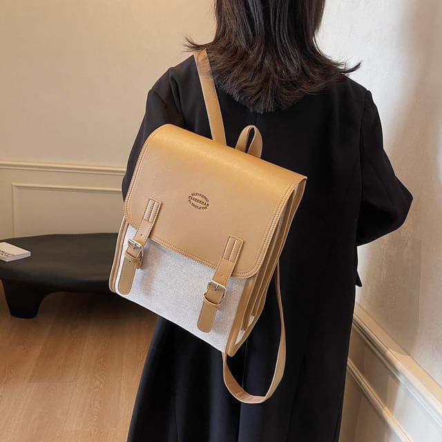 Tone Flap Buckled Backpack Two