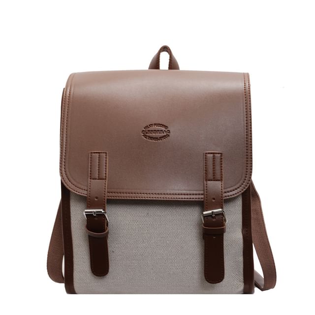 Tone Flap Buckled Backpack Two