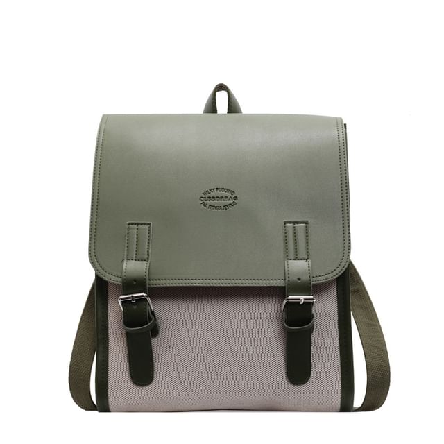 Tone Flap Buckled Backpack Two