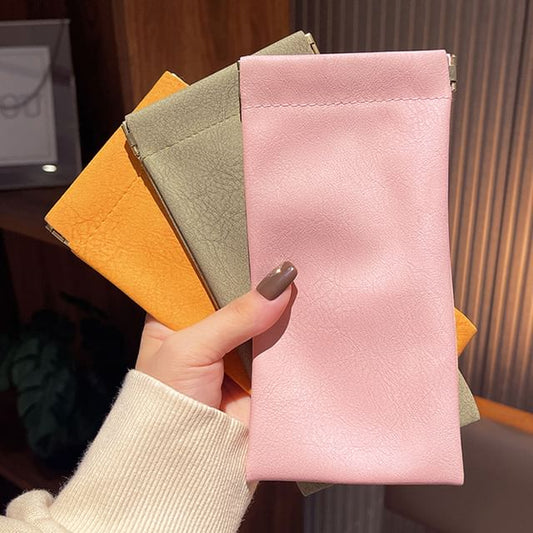 Faux Glasses Leather Case