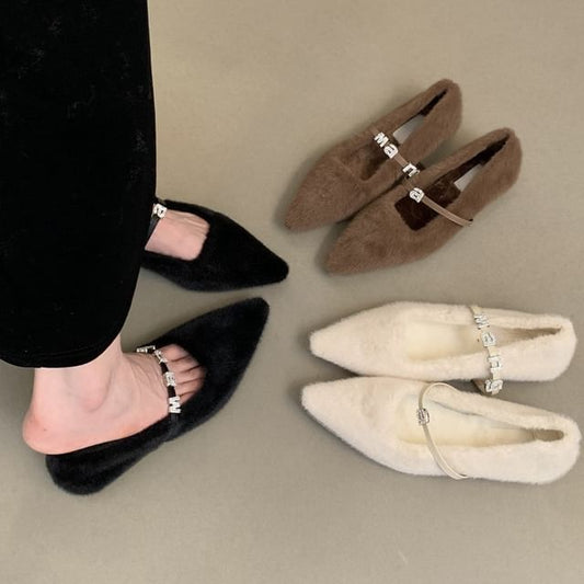 Fleece Flats Pointed