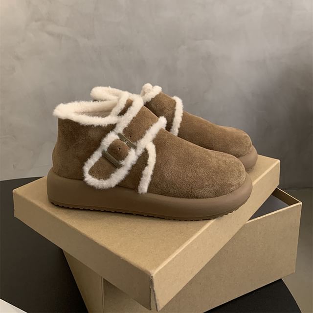 Buckled Snow Boots Ankle