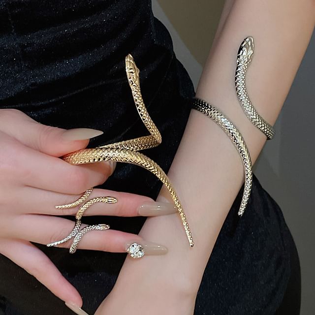 + Snake Ring Set: Bangle
