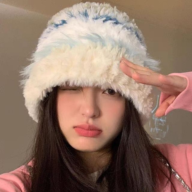 Knit Hat Fluffy