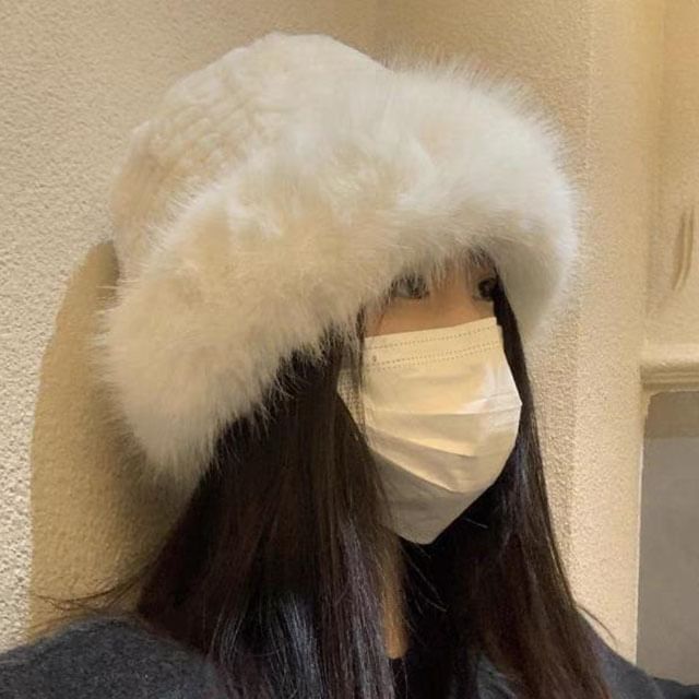 Plain Hat Panel Bucket / Fluffy