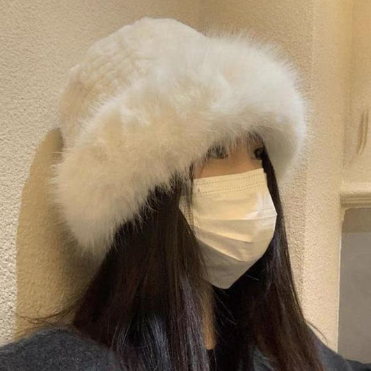 Plain Hat Panel Bucket / Fluffy