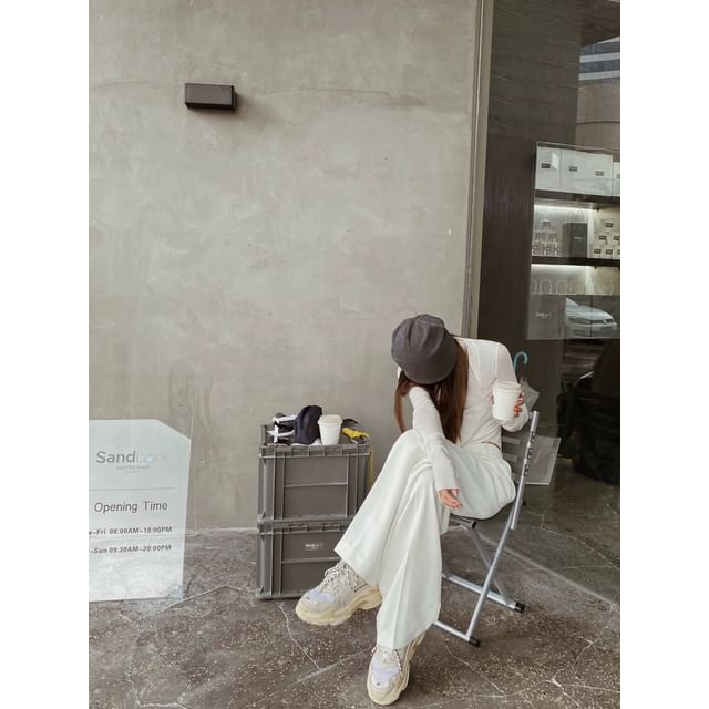 Beanie Slouchy Plain / Cuffed