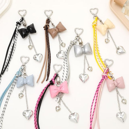 Phone Padded Bow Charm Knotted