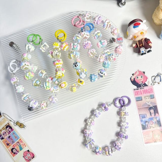 Phone Cartoon Bead Strap