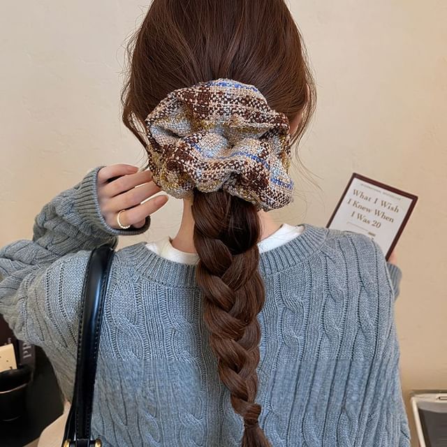 Scrunchie Plaid Hair