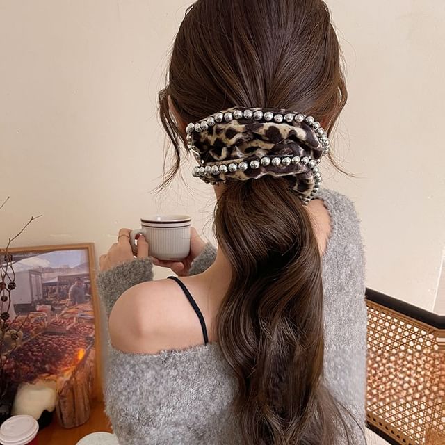 Scrunchie Leopard Hair
