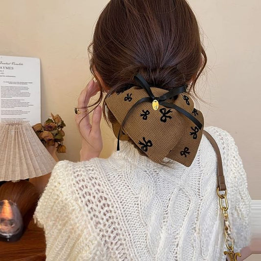 Bow Hair Scrunchie Print