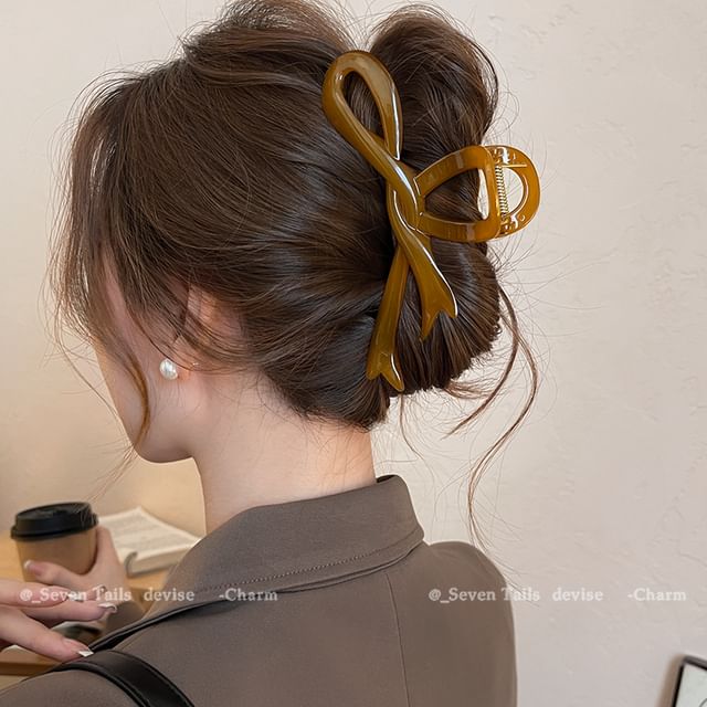 Claw Bow Plain Hair