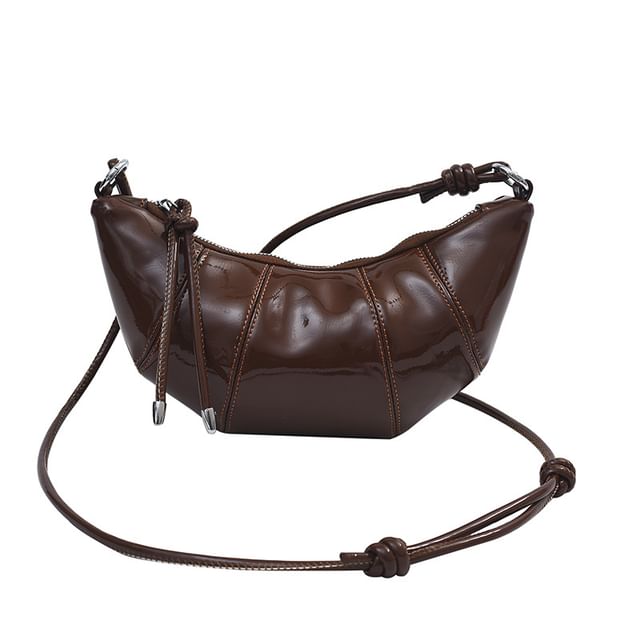 Crossbody Faux Bag Leather Plain