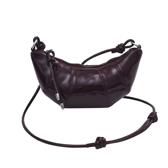 Crossbody Faux Bag Leather Plain