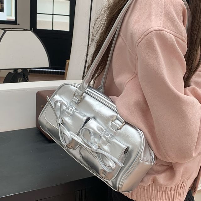 Multi-Pocket Bag Bow Tote