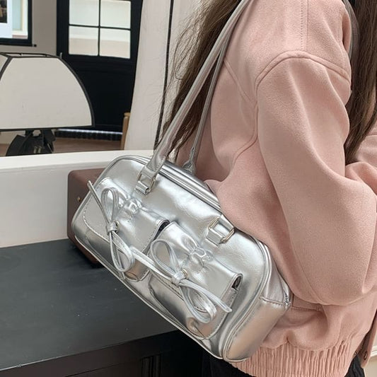 Multi-Pocket Bag Bow Tote