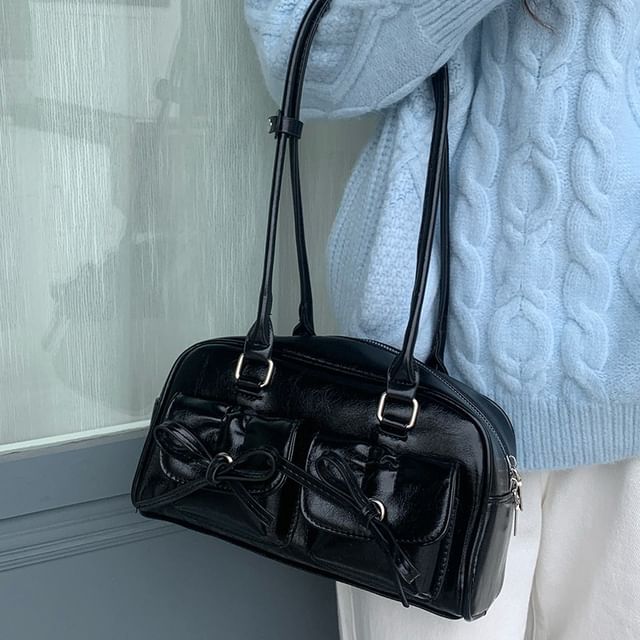 Multi-Pocket Bag Bow Tote