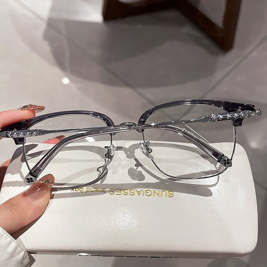 Square Light Glasses Blue Blocking