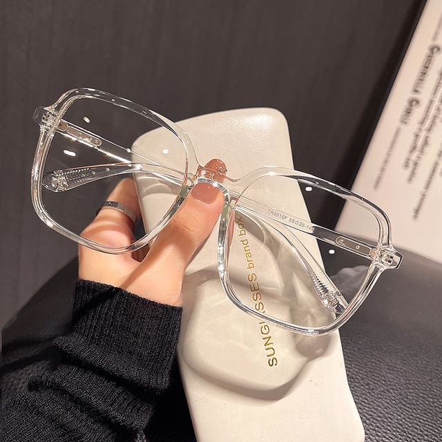 Blue Square Glasses Blocking Light