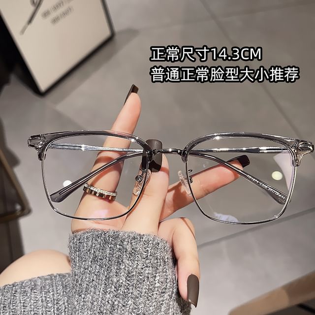 Light Square Glasses Blue Blocking