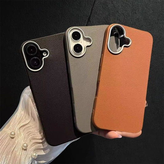 Plain Phone Faux Leather Case