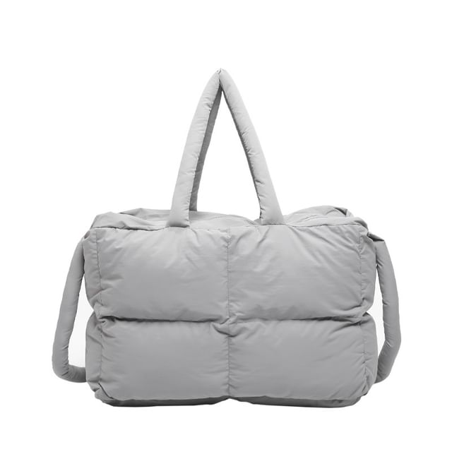 Tote Puffer Bag Plain Crossbody