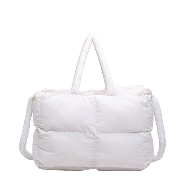 Tote Puffer Bag Plain Crossbody
