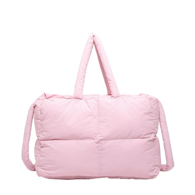 Tote Puffer Bag Plain Crossbody