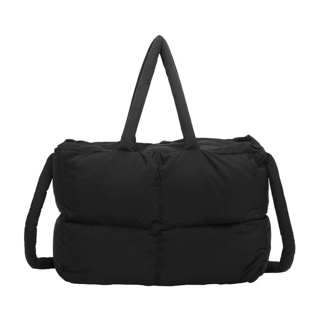 Tote Puffer Bag Plain Crossbody