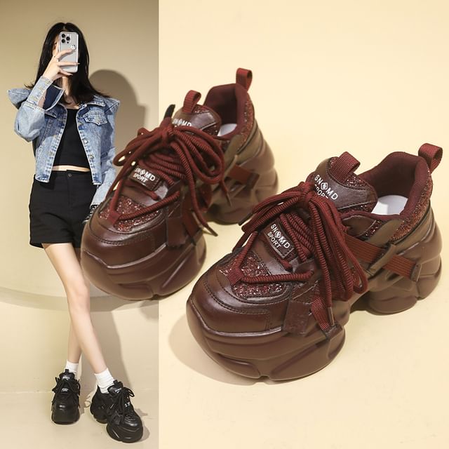 Sneakers Platform Lettering